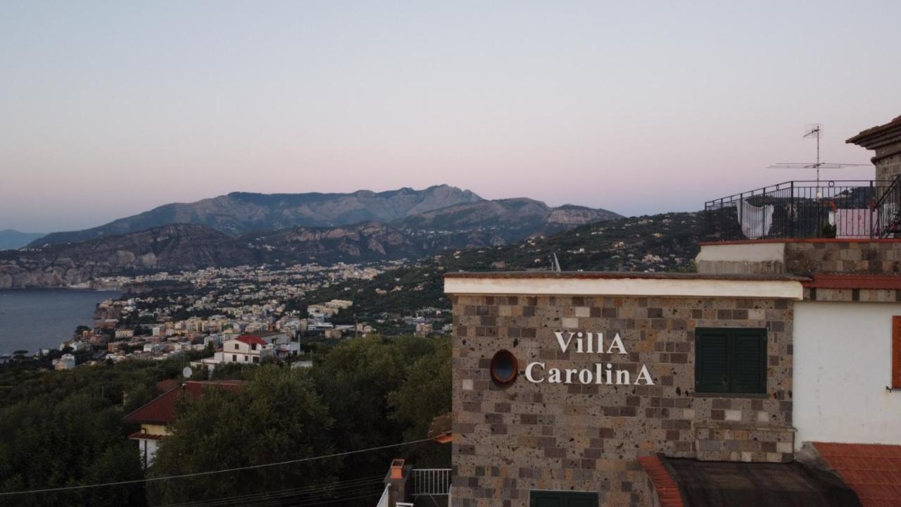 Villa Carolina Sorrento Private Heated Pool And Sea View Eksteriør bilde