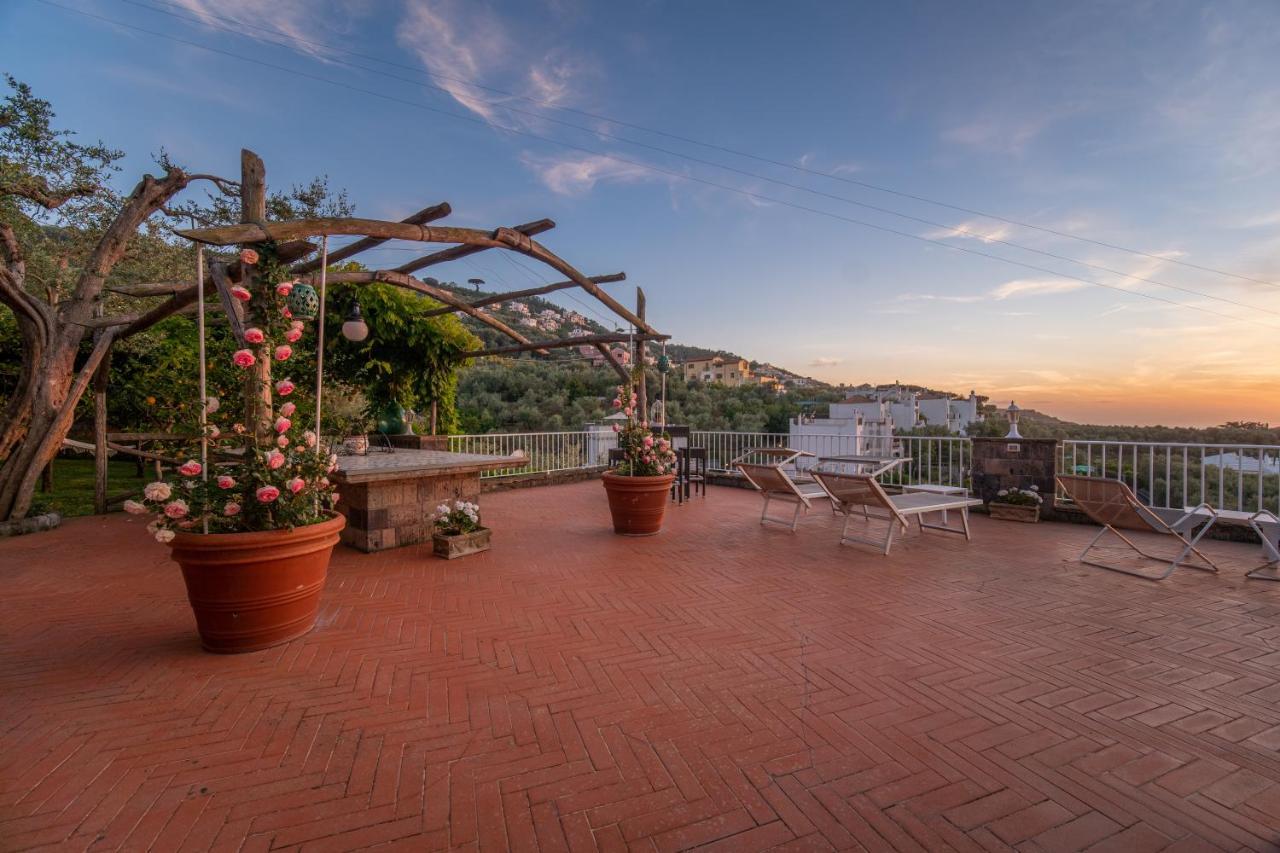 Villa Carolina Sorrento Private Heated Pool And Sea View Eksteriør bilde