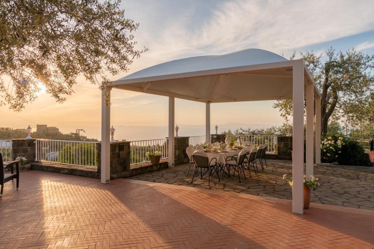 Villa Carolina Sorrento Private Heated Pool And Sea View Eksteriør bilde