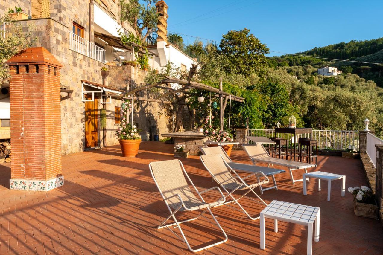 Villa Carolina Sorrento Private Heated Pool And Sea View Eksteriør bilde