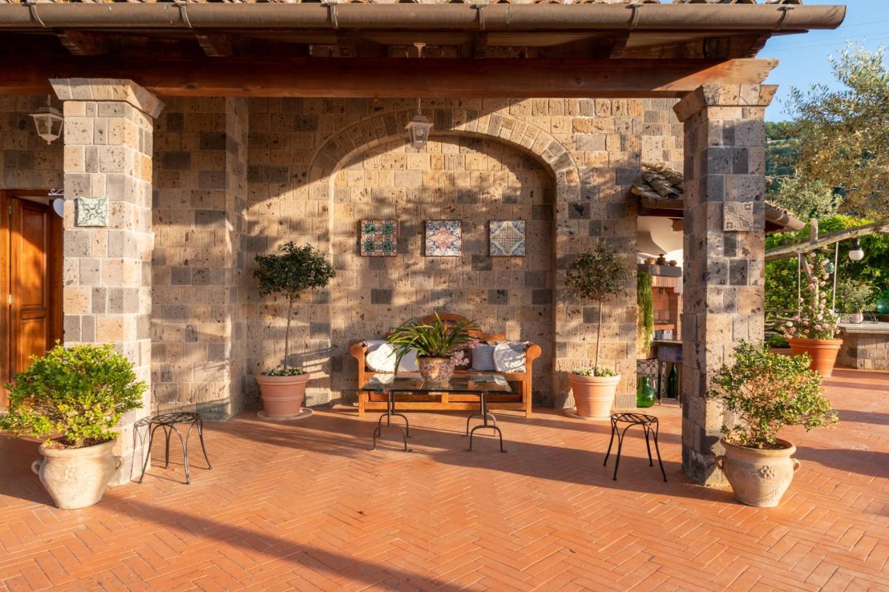 Villa Carolina Sorrento Private Heated Pool And Sea View Eksteriør bilde