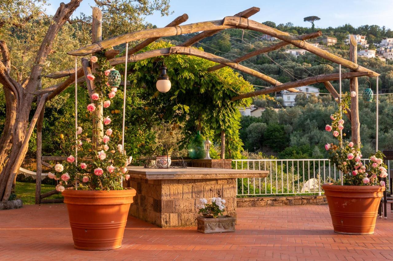 Villa Carolina Sorrento Private Heated Pool And Sea View Eksteriør bilde