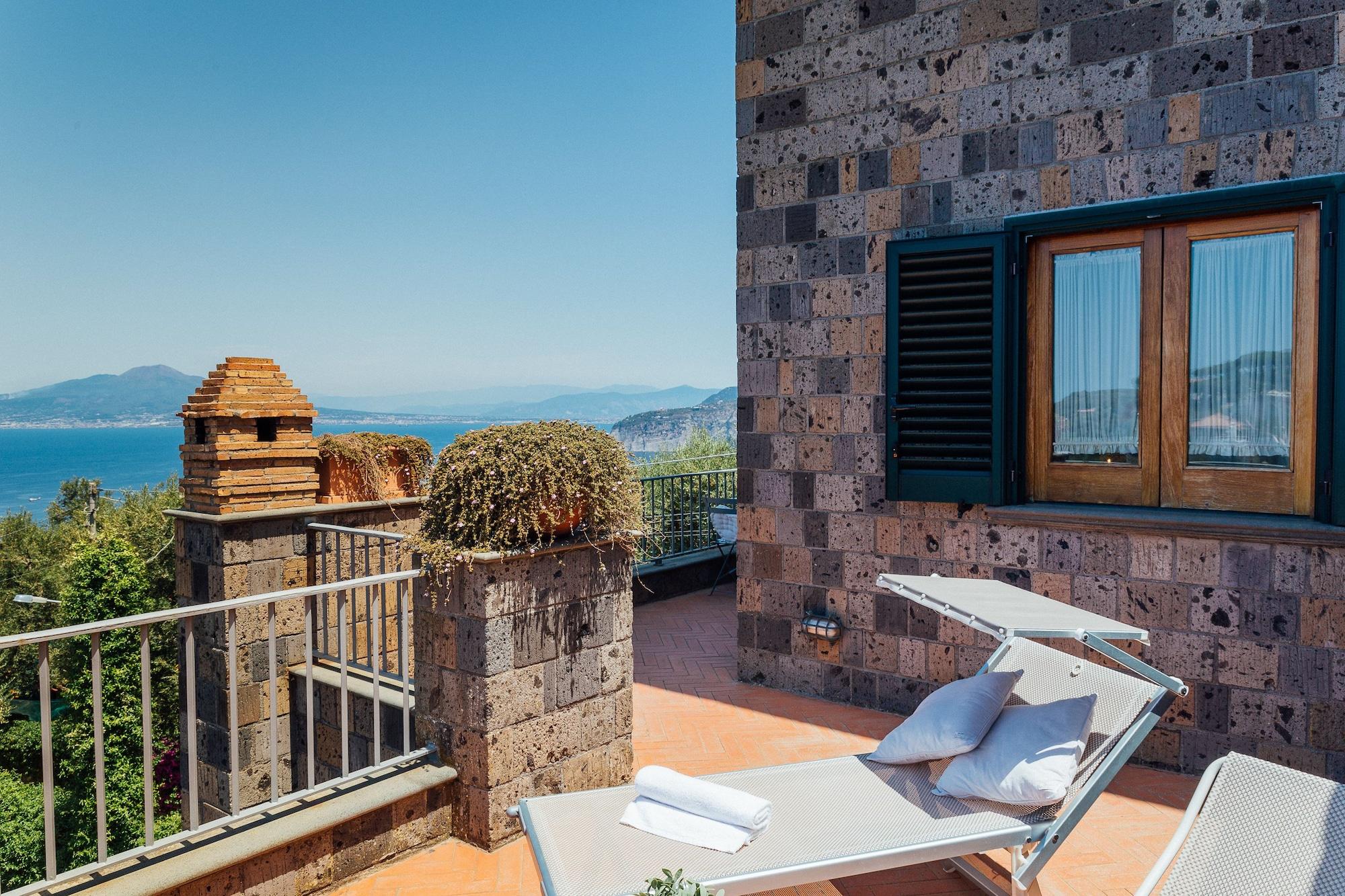Villa Carolina Sorrento Private Heated Pool And Sea View Eksteriør bilde