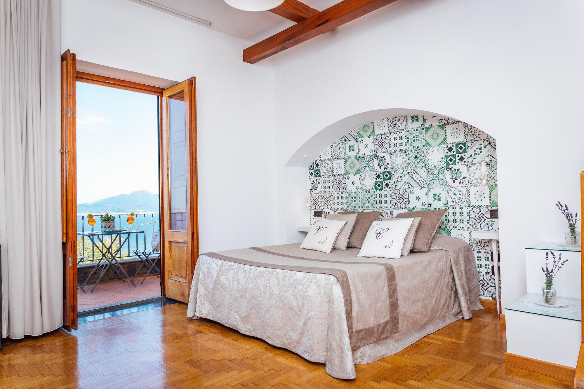 Villa Carolina Sorrento Private Heated Pool And Sea View Eksteriør bilde