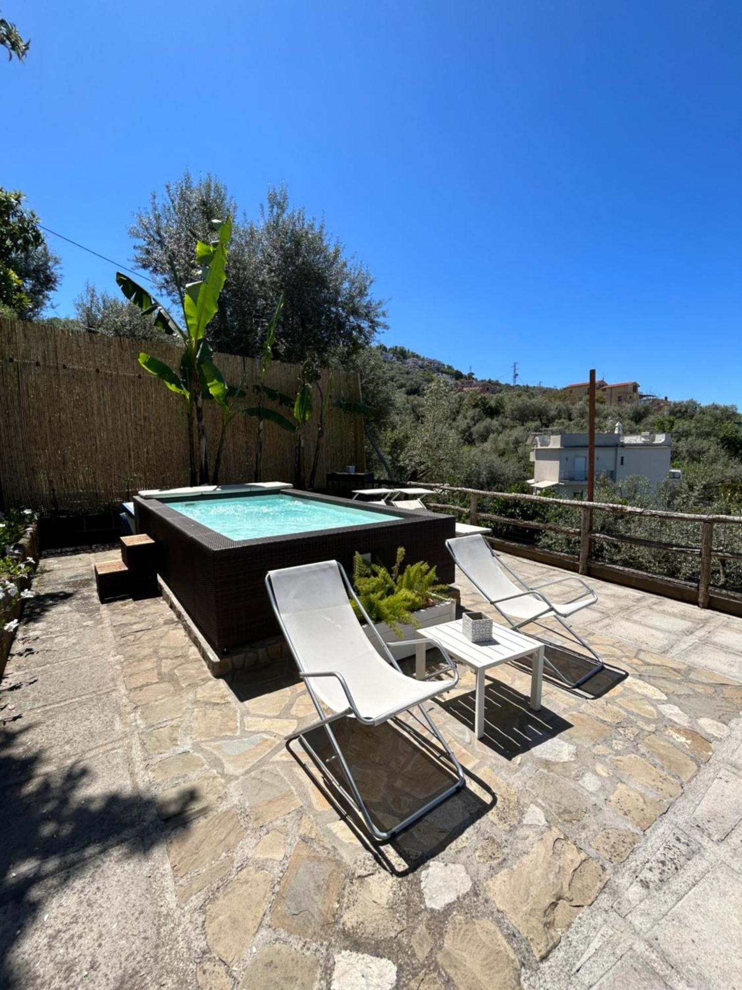 Villa Carolina Sorrento Private Heated Pool And Sea View Eksteriør bilde
