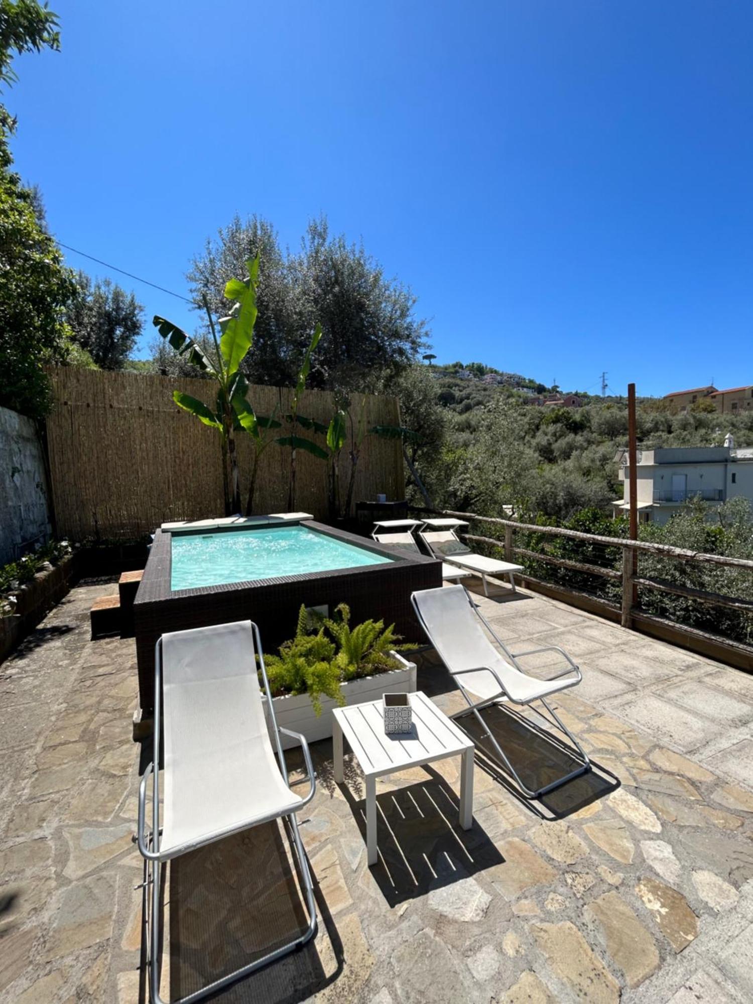 Villa Carolina Sorrento Private Heated Pool And Sea View Eksteriør bilde